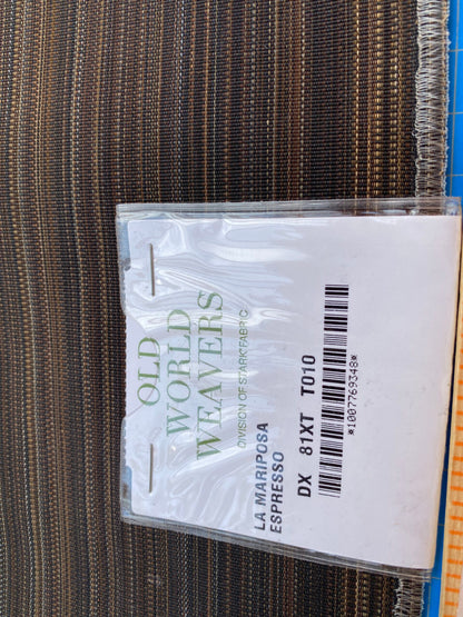 5 Berkbox99 Square Jacquard by Old World Weavers La Mariposa Espresso Brown Horsehair Animal Skin Stripe MSRP USD 700+/y