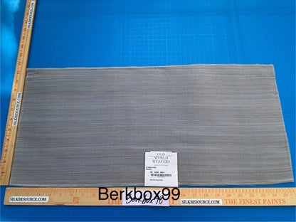 6 Berkbox99 Square Plains Texture by Old World Weavers Stoneleigh Nickel Gray Texture Horsehair MSRP USD700+/y