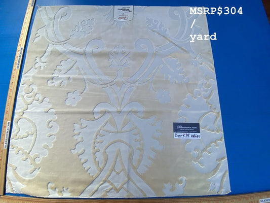 4 Berkbox14 Scalamandre Velvet Velours Savoie Cream