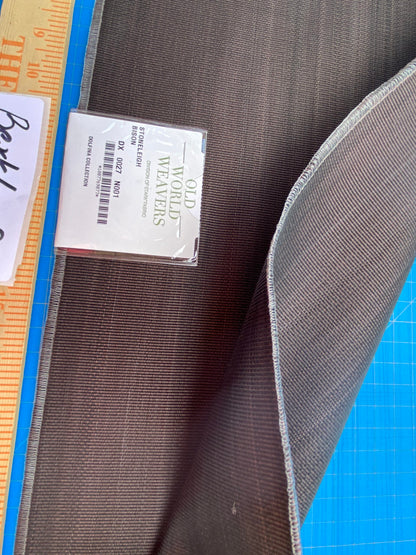 7 Berkbox99 Square Plains Texture by Old World Weavers Stoneleigh Bison Brown Texture Horsehair MSRP USD700+/y