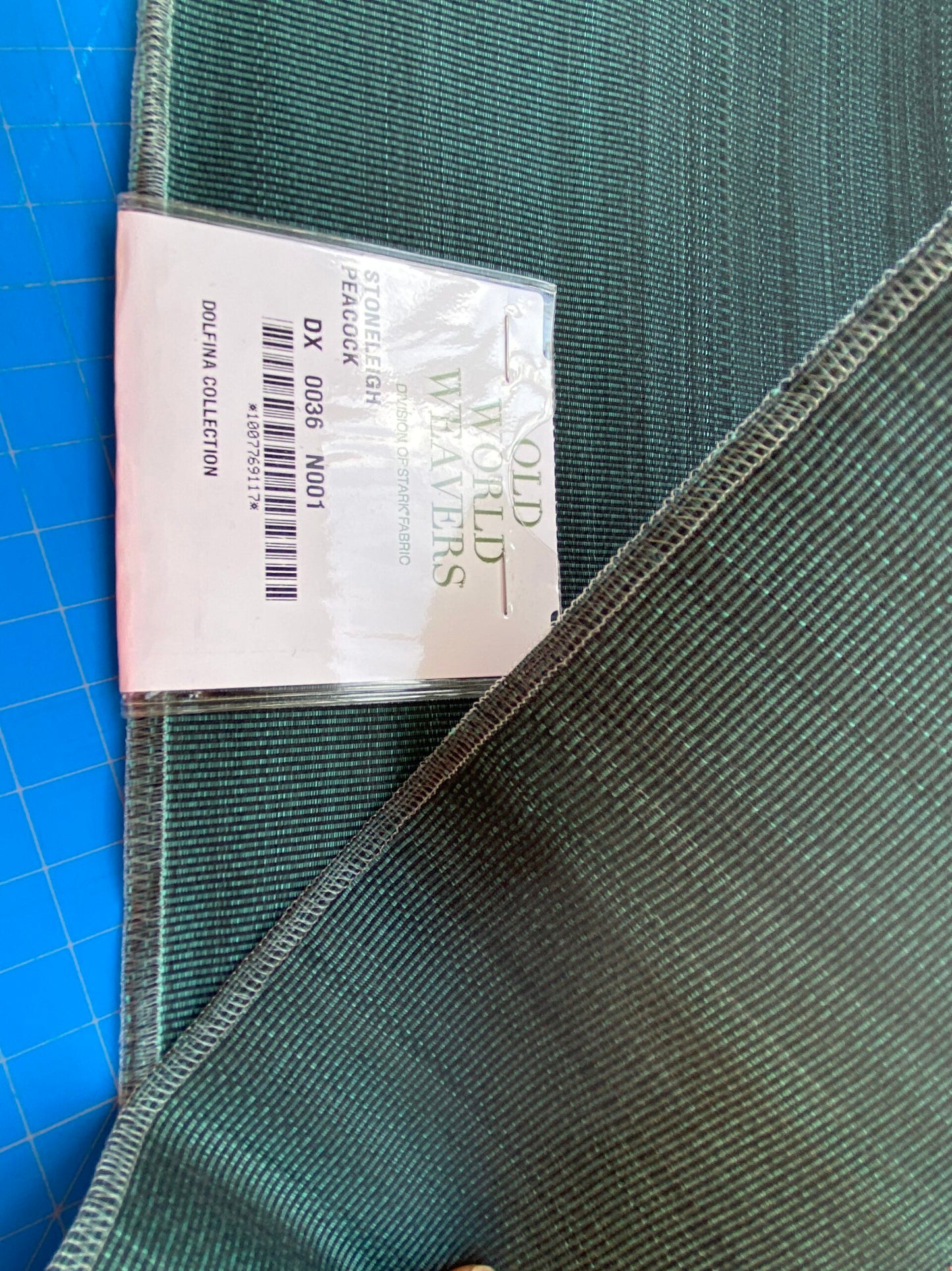 8 Berkbox99 Square Plains Texture by Old World Weavers Stoneleigh Peacock Green Texture Horsehair MSRP USD700+/y