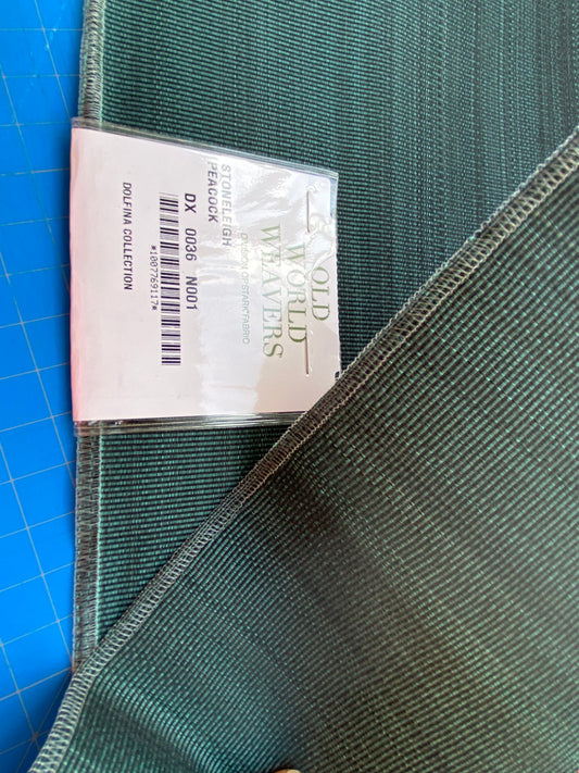 8 Berkbox99 Square Plains Texture by Old World Weavers Stoneleigh Peacock Green Texture Horsehair MSRP USD700+/y