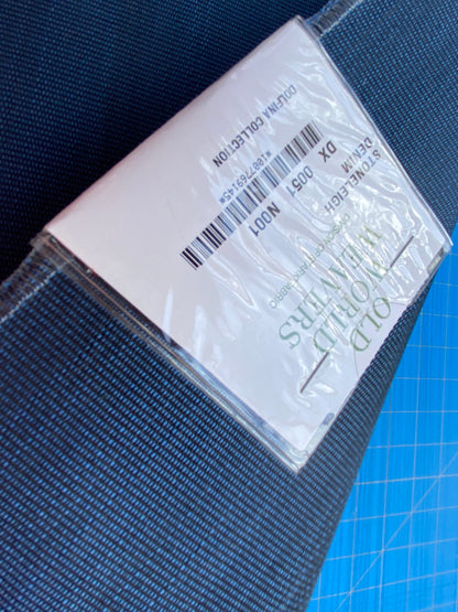 9 Berkbox99 Square Plains Texture by Old World Weavers Stoneleigh Denim Blue Texture Horsehair MSRP USD700+/y