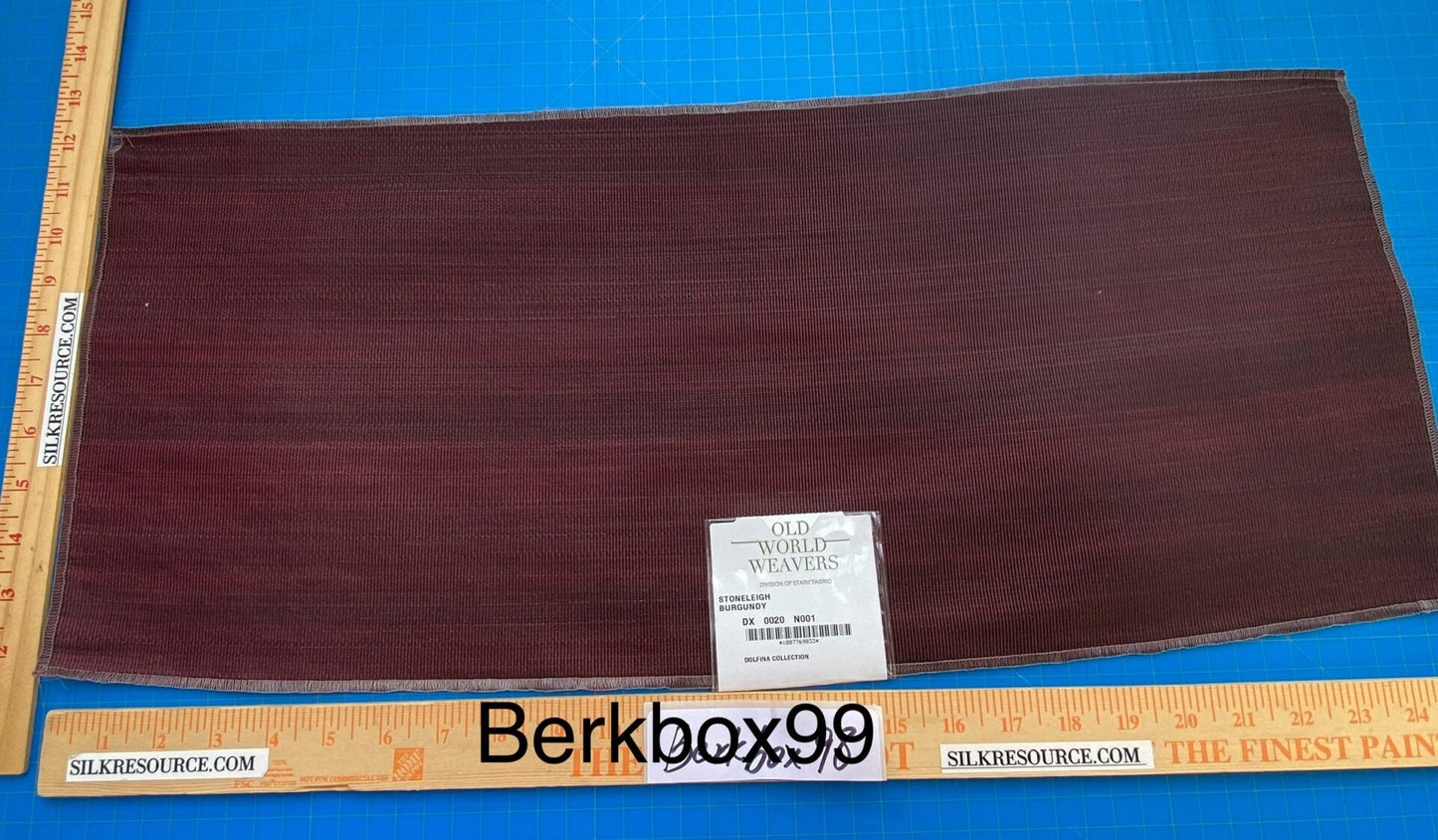 10 Berkbox99 Square Plains Texture by Old World Weavers Stoneleigh Burgundy Deep Red Brown Texture Horsehair MSRP USD700+/y
