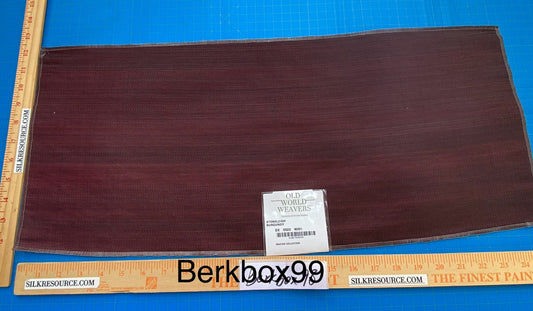 10 Berkbox99 Square Plains Texture by Old World Weavers Stoneleigh Burgundy Deep Red Brown Texture Horsehair MSRP USD700+/y