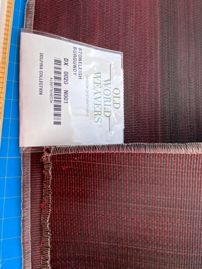 10 Berkbox99 Square Plains Texture by Old World Weavers Stoneleigh Burgundy Deep Red Brown Texture Horsehair MSRP USD700+/y