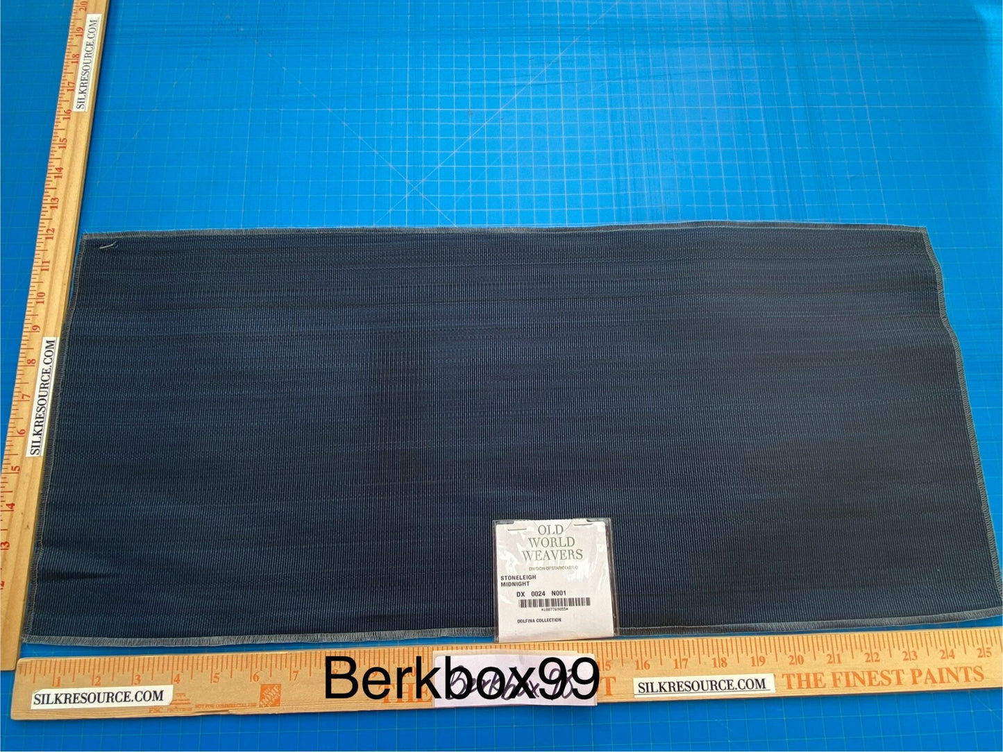 11 Berkbox99 Square Plains Texture by Old World Weavers Stoneleigh Midnight Blue Texture Horsehair MSRP USD700+/y