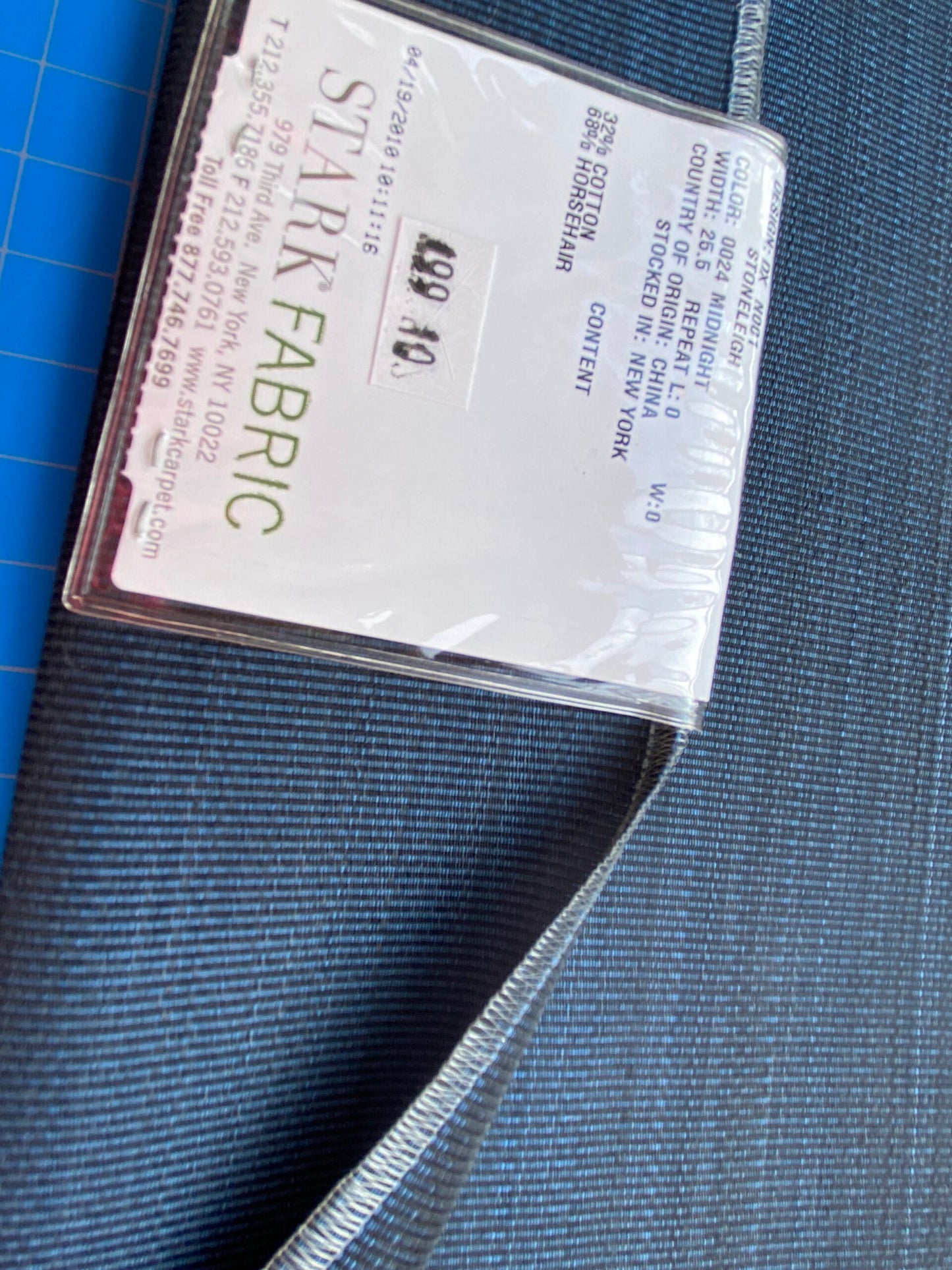 11 Berkbox99 Square Plains Texture by Old World Weavers Stoneleigh Midnight Blue Texture Horsehair MSRP USD700+/y