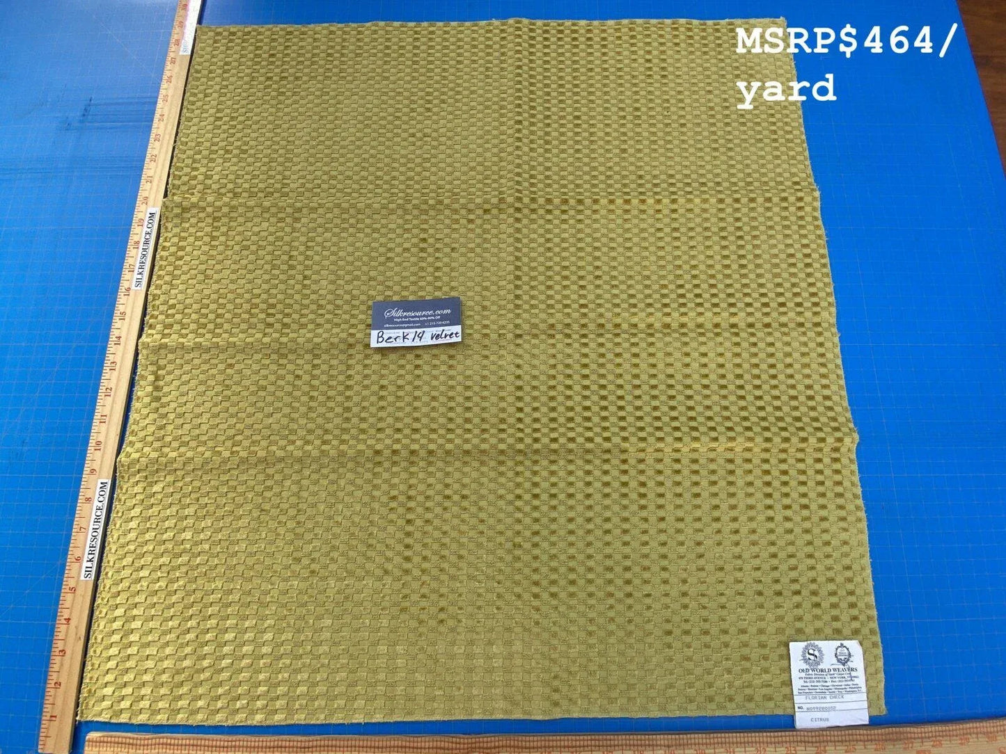 13 Berkbox14 Scalamandre Velvet Florian Check Citrus