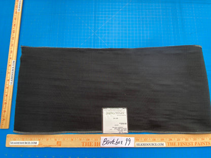 15 Berkbox99 Square Plains Texture by Old World Weavers Taunton Black Solid Horsehair MSRP USD700+/y