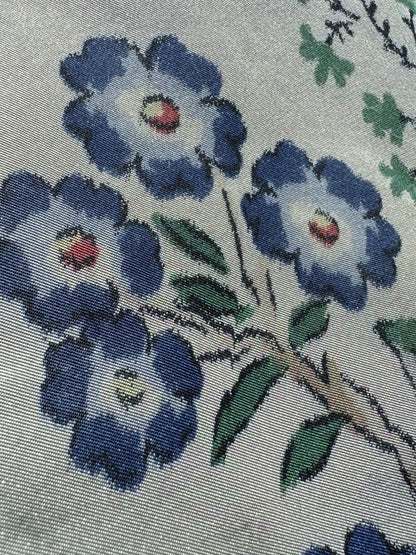 12 EV51 2.4y x 51"W Length Scalamandre Tassinari and Chatel Geisha Fond Creme Cream White Print Floral Botanical Historical MSRP USD2000+y