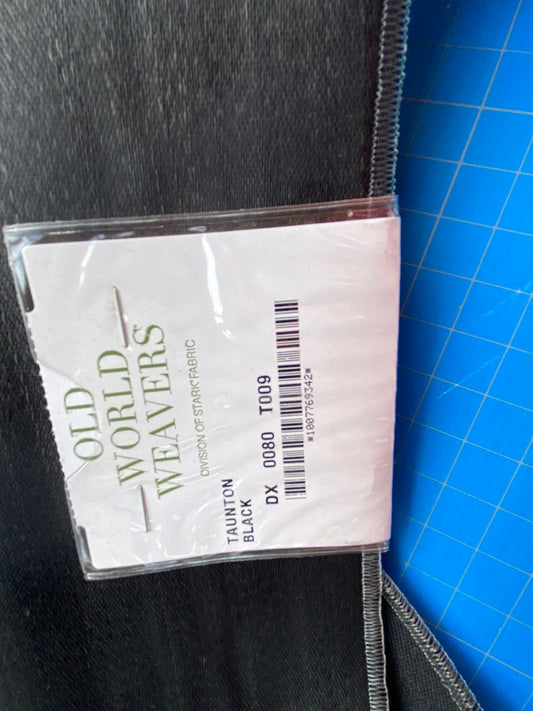 15 Berkbox99 Square Plains Texture by Old World Weavers Taunton Black Solid Horsehair MSRP USD700+/y