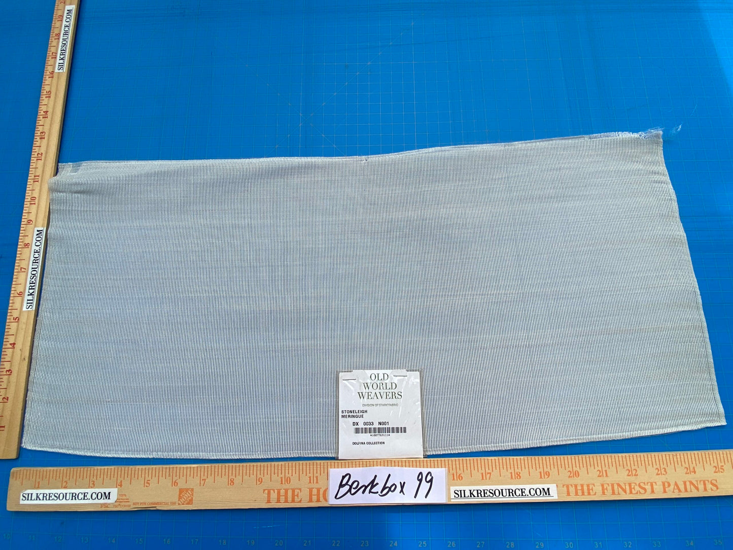 16 Berkbox99 Square Plains Texture by Old World Weavers Stoneleigh Meringue Cream White Texture Horsehair MSRP USD700+/y