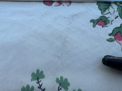 12 EV51 2.4y x 51"W Length Scalamandre Tassinari and Chatel Geisha Fond Creme Cream White Print Floral Botanical Historical MSRP USD2000+y