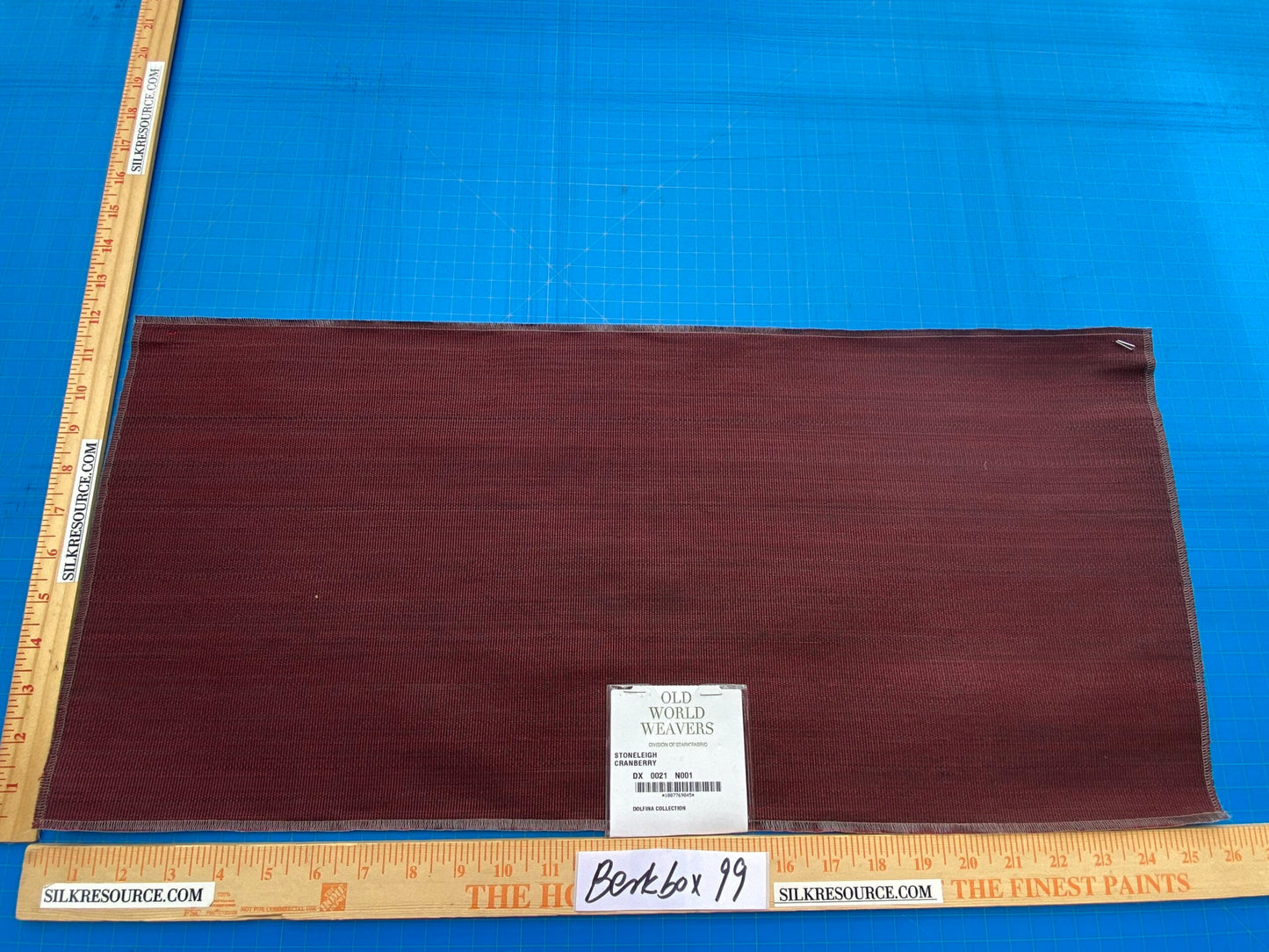 17 Berkbox99 Square Plains Texture by Old World Weavers Stoneleigh Cranberry Red Texture Horsehair MSRP USD700+/y