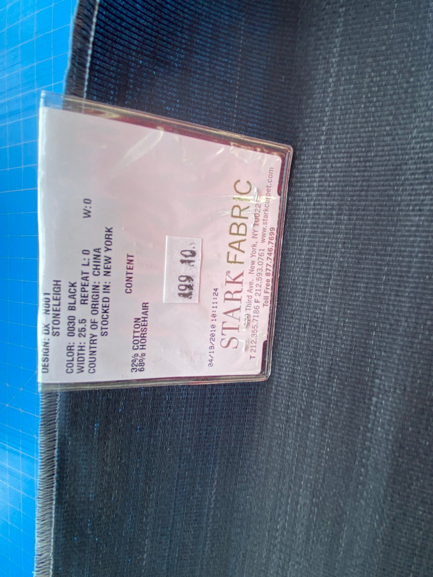 18 Berkbox99 Square Plains Texture by Old World Weavers Stoneleigh Black Texture Horsehair MSRP USD700+/y