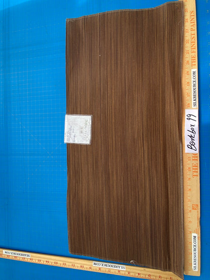 19 Berkbox99 Square Plains Texture by Old World Weavers Stoneleigh Acorn Brown Texture Horsehair MSRP USD700+/y