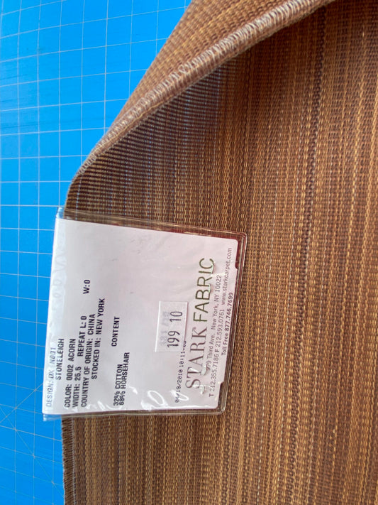 19 Berkbox99 Square Plains Texture by Old World Weavers Stoneleigh Acorn Brown Texture Horsehair MSRP USD700+/y