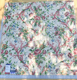 13 EV51 2.4y x 51"w Length Scalamandre Tassinari and Chatel Branche de Corail Fond Creme Coral Branch Rose Silk Warp Print Floral Botanical Historical MSRP USD2000+y