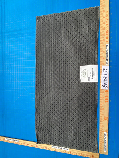 26 Berkbox99 Square Plains Texture by Old World Weavers Ashfields Hematite Gray Horsehair Diamond Small Scale MSRP USD 700+/y