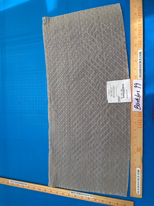 28 Berkbox99 Square Plains Texture by Old World Weavers Ashfields Oatmeal Gray Horsehair Diamond Small Scale MSRP USD 700+/y