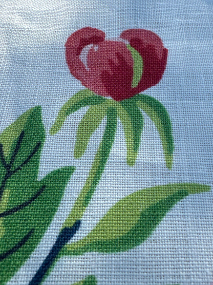 Scalamandre Shantung Garden in Bloom Print Chinoiserie Flower Fruit Basket Floral Botanical Historical MSRP USD378/y