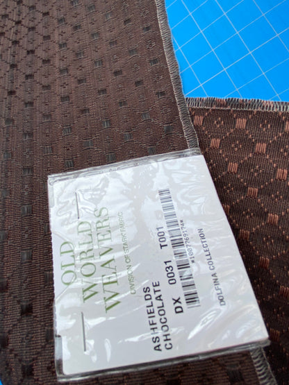 30 Berkbox99 Square Plains Texture by Old World Weavers Ashfields Chocolate Brown Horsehair Diamond Small Scale MSRP USD 700+/y