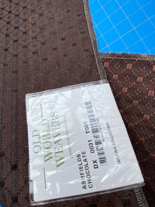 30 Berkbox99 Square Plains Texture by Old World Weavers Ashfields Chocolate Brown Horsehair Diamond Small Scale MSRP USD 700+/y