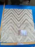 32 Berkbox99 Square JAquard by Scalamandre Ankara Velvet Sisal Beige Ikat Chevron Viscose MSRP USD530/y