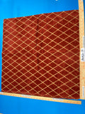 33 Berkbox99 Square Jacquard by Scalamandre Diamond Pattern Red Beige MSRP 300+/y