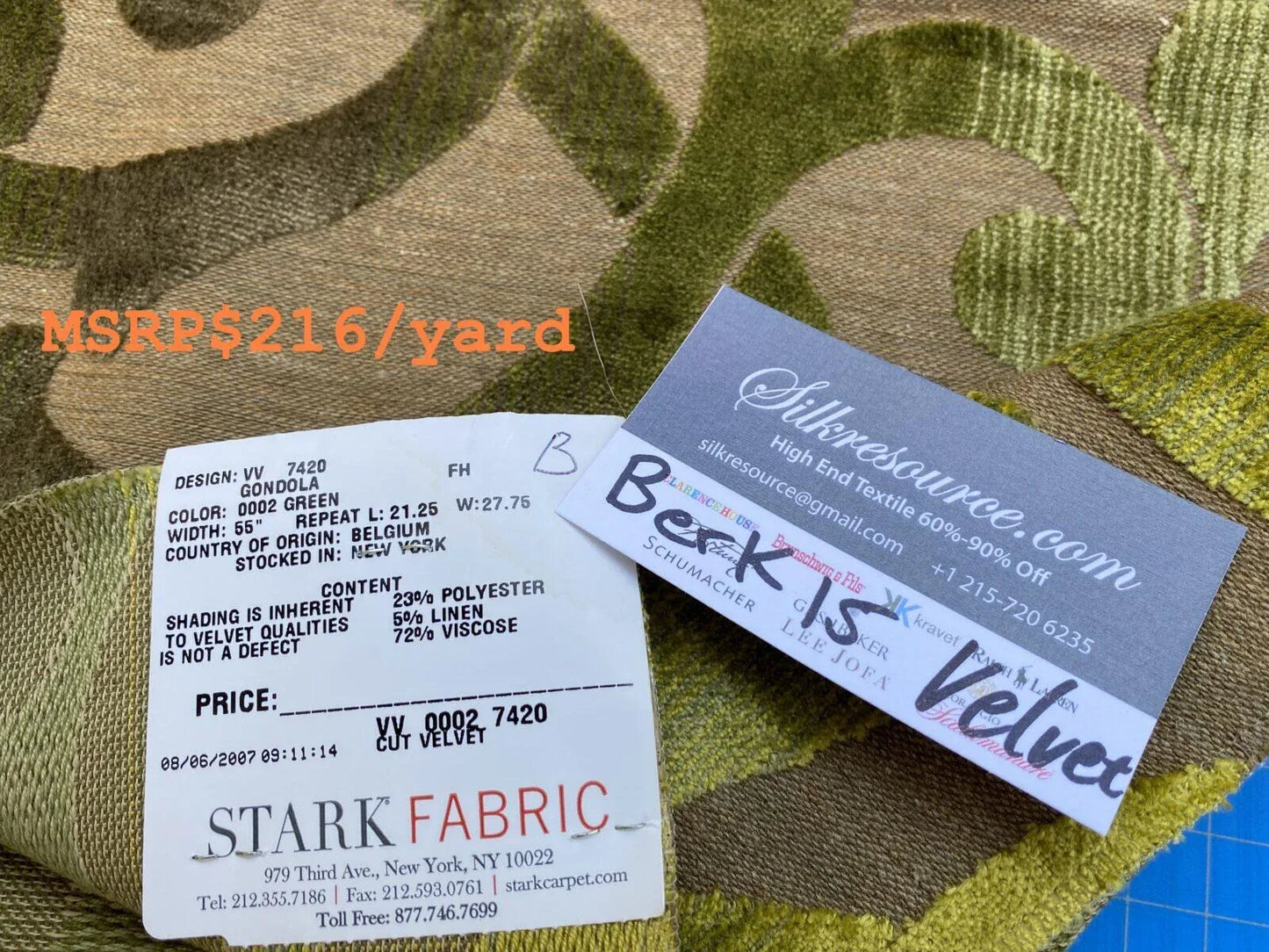 10b Berkbox15 Scalamandre  Gondola Green