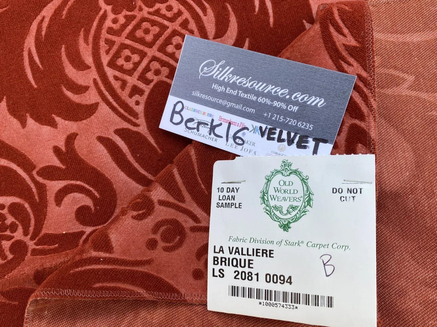 11b Berkbox15 Scalamandre La Valliere Brique