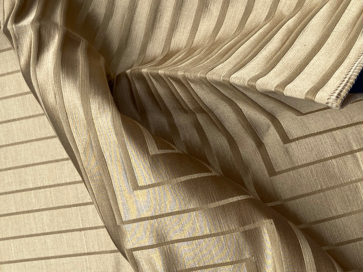 50 Berkbox99 Square Jacquard by Scalamandre Focal Point Wheat Brown Geometric Graphic MSRP USD 282/y