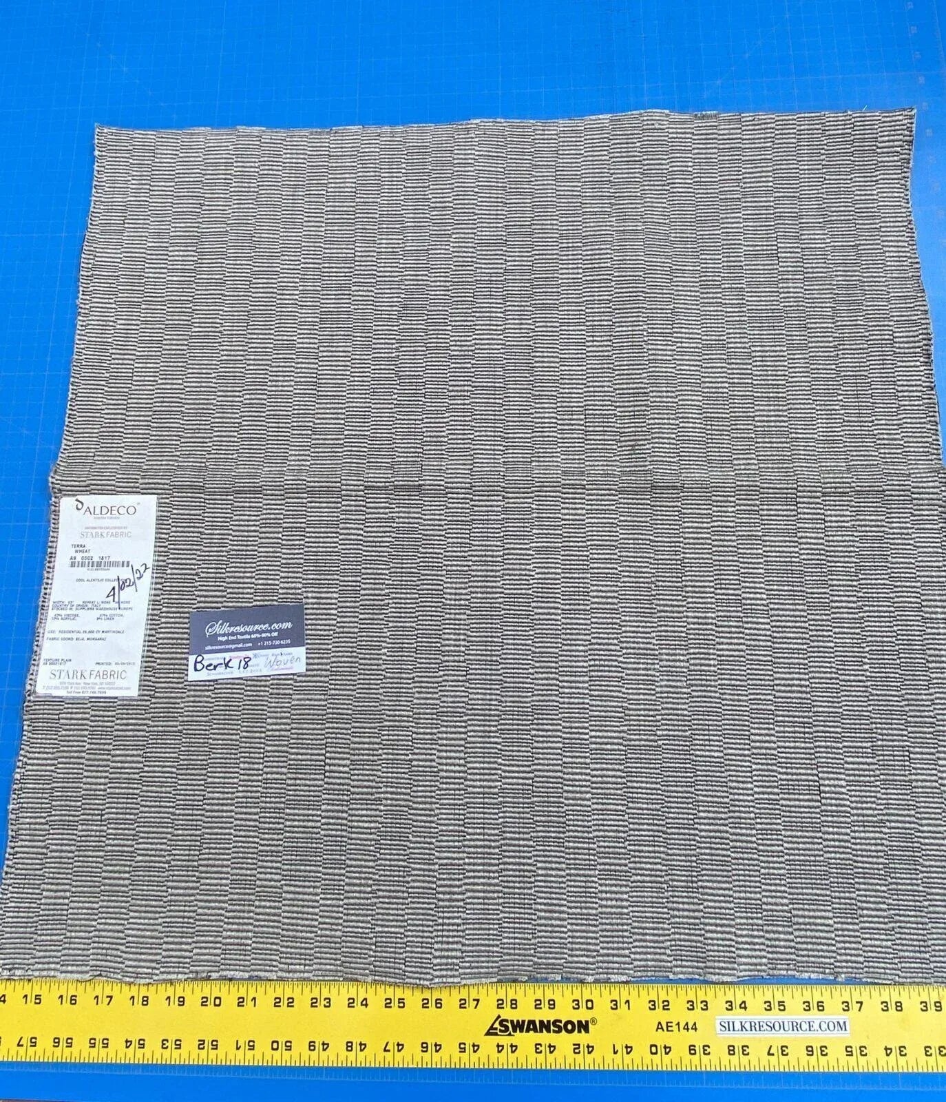 6 Berkbox18 Scalamandre Woven Terra Wheat