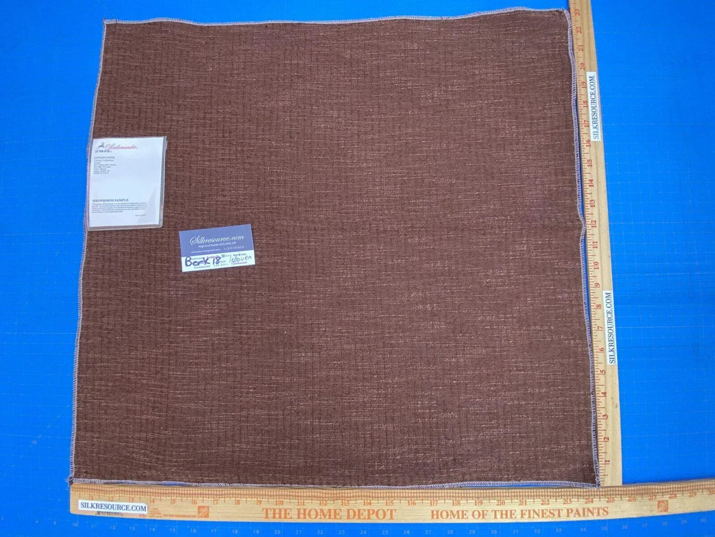 14 Berkbox18 Scalamandre Woven Ceylon Unito Colony Collection Maroon