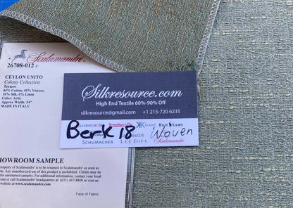 15 Berkbox18 Scalamandre Woven Ceylon Tunito Colony Collection Arctic