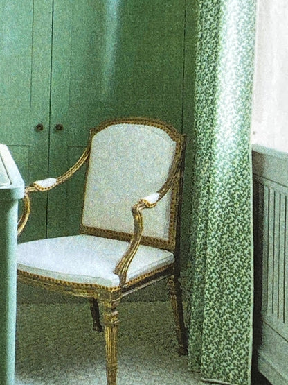 Scalamandre Les Feuilles Print Green Animal Skin Bird Feather MSRP USD 200+/y