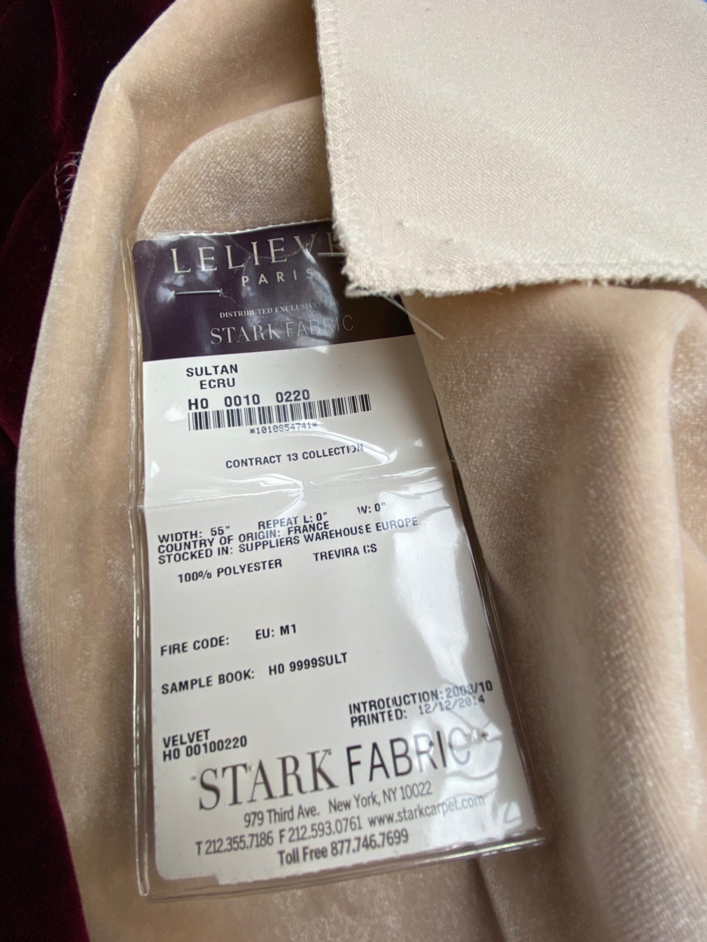 11 Berkbox100 Square Velvet by Lelievre Paris Sultan 3 Pieces in Different Colorways