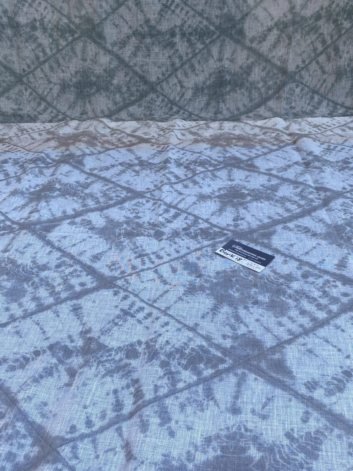 40 Berkbox18 Scalamandre Woven 1.4 Yard Itajime Mint X 1.4 Itajime Cement