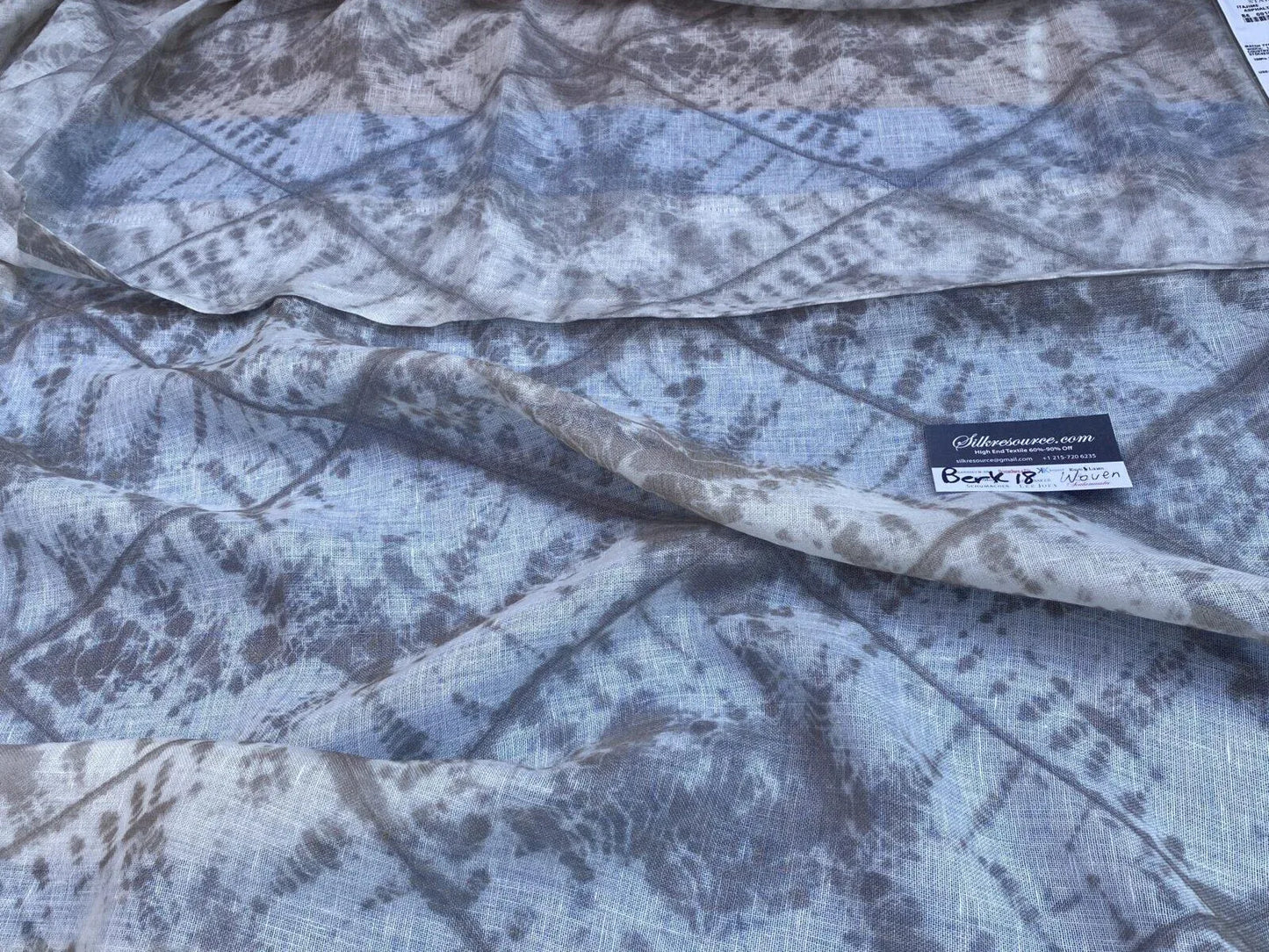 42 Berkbox18 Scalamandre Woven 1.4 Yard Itajime Asphalt X 1.4 Itajime Beachwood