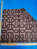 19 Berkbox100 Square Jacquard by Scalamandre Wexford Lichen Brown Fretwork Geometric MSRP USD300+/y