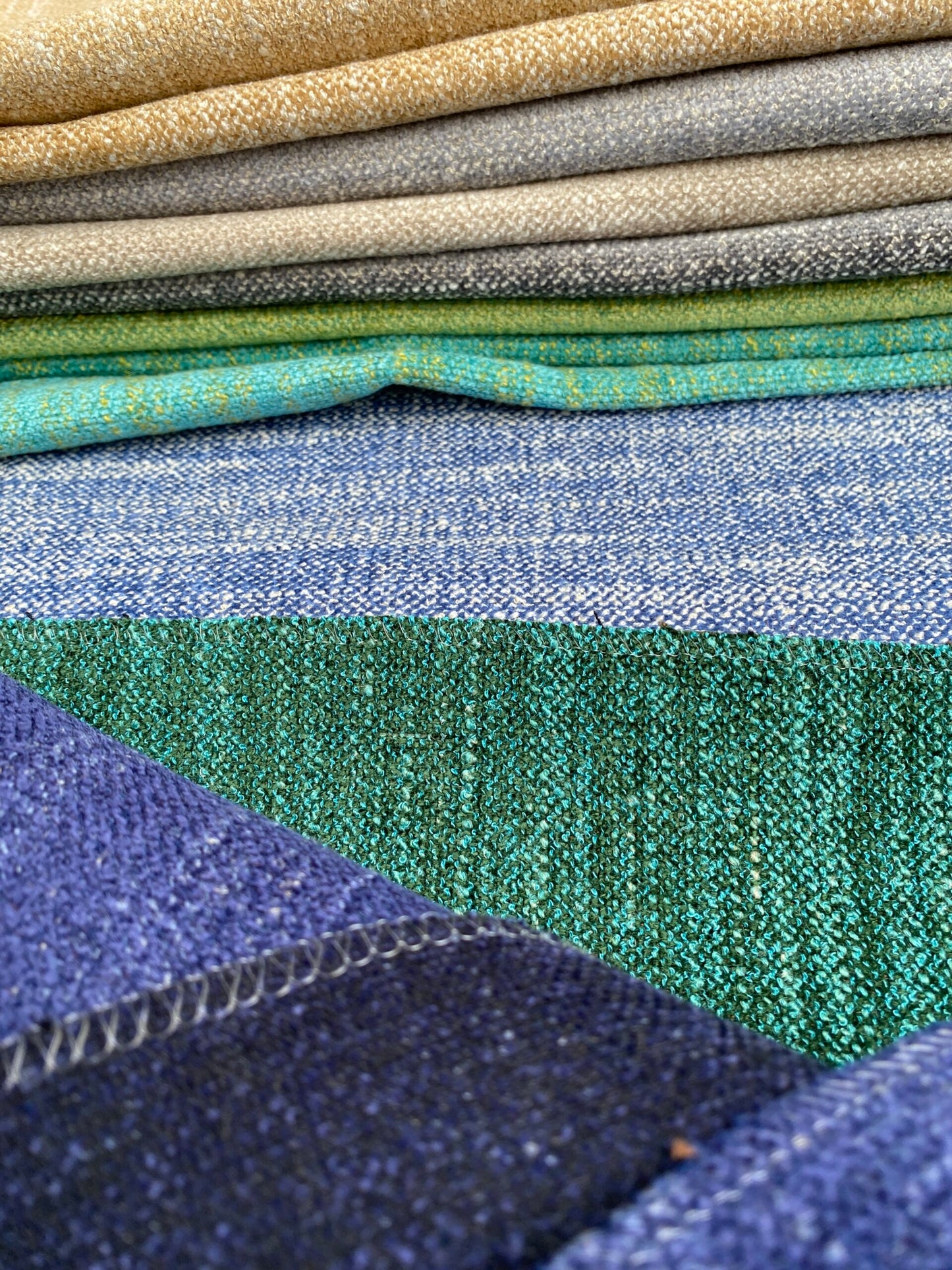 20 Berkbox100 Square Plain Texture by Grey Watkins Tamil Ultramarine Chenille Plain 27" x 27"w 9 Pieces in Different Colorways MSRP USD216/y