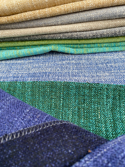 20 Berkbox100 Square Plain Texture by Grey Watkins Tamil Ultramarine Chenille Plain 27" x 27"w 9 Pieces in Different Colorways MSRP USD216/y