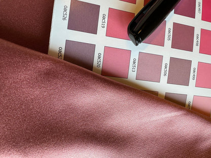 Mirror Mirror Radiant 100% Silk Duchess Satin Rose Floral Pink MSRP 400+ Wedding