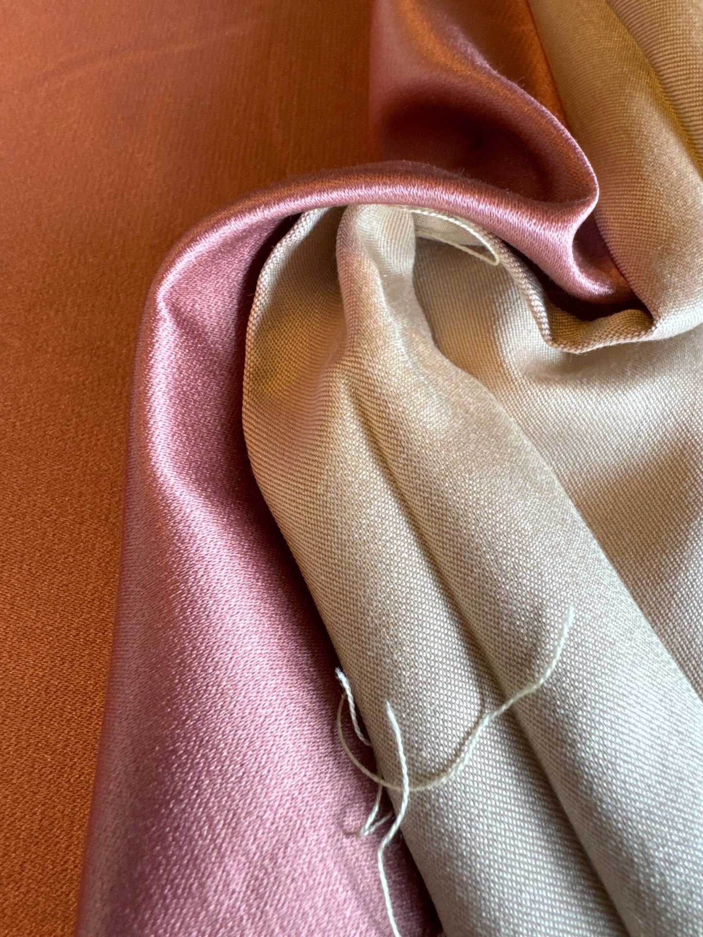 Mirror Mirror Radiant 100% Silk Duchess Satin Rose Floral Pink MSRP 400+ Wedding