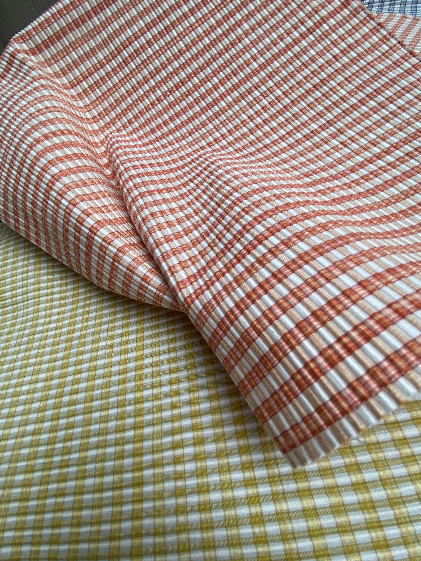 22 Berkbox100 Square Jacquard by Scalamandre MAGPIE 8 Pieces 100% Cotton Plaid Check Small Scale 27"x27" each in Different Colorways MSRP USD214/y