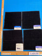 23 Berkbox100 Square Plains Textures by Scalamandre Neva Mohair Black Polyester Mohair Velvet 9"x9"W 4 Pieces MSRP USD 414/y