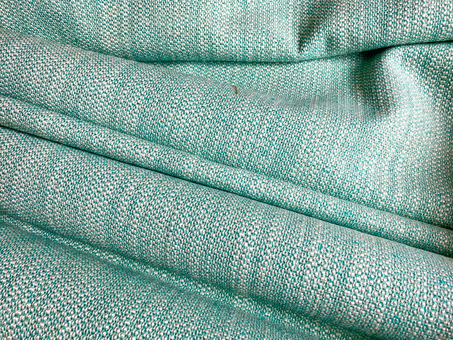 by yard Scalamandre San Miguel Texture Caribbean Heavy Blue Ocean Aqua Green Chenille MSRP USD 216/Y
