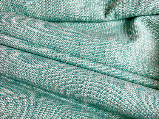 by yard Scalamandre San Miguel Texture Caribbean Heavy Blue Ocean Aqua Green Chenille MSRP USD 216/Y