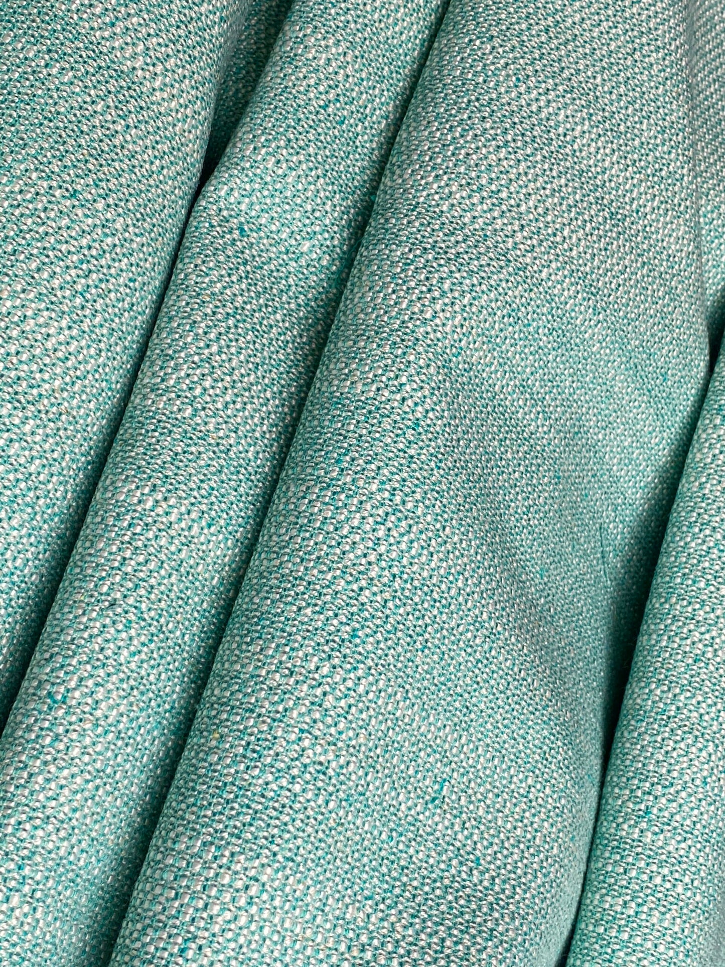 by yard Scalamandre San Miguel Texture Caribbean Heavy Blue Ocean Aqua Green Chenille MSRP USD 216/Y